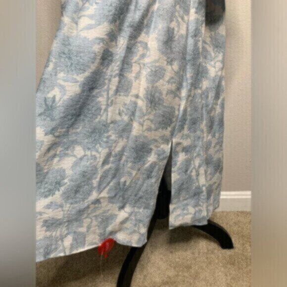 Vince Dahlia Long Sleeve Double V Neck Cut Out Back Dress - Picture 12 of 14